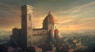 illustration of building, Assassin's Creed, Florence