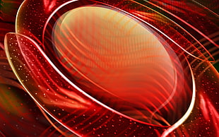 red spiral graphics wallpaper