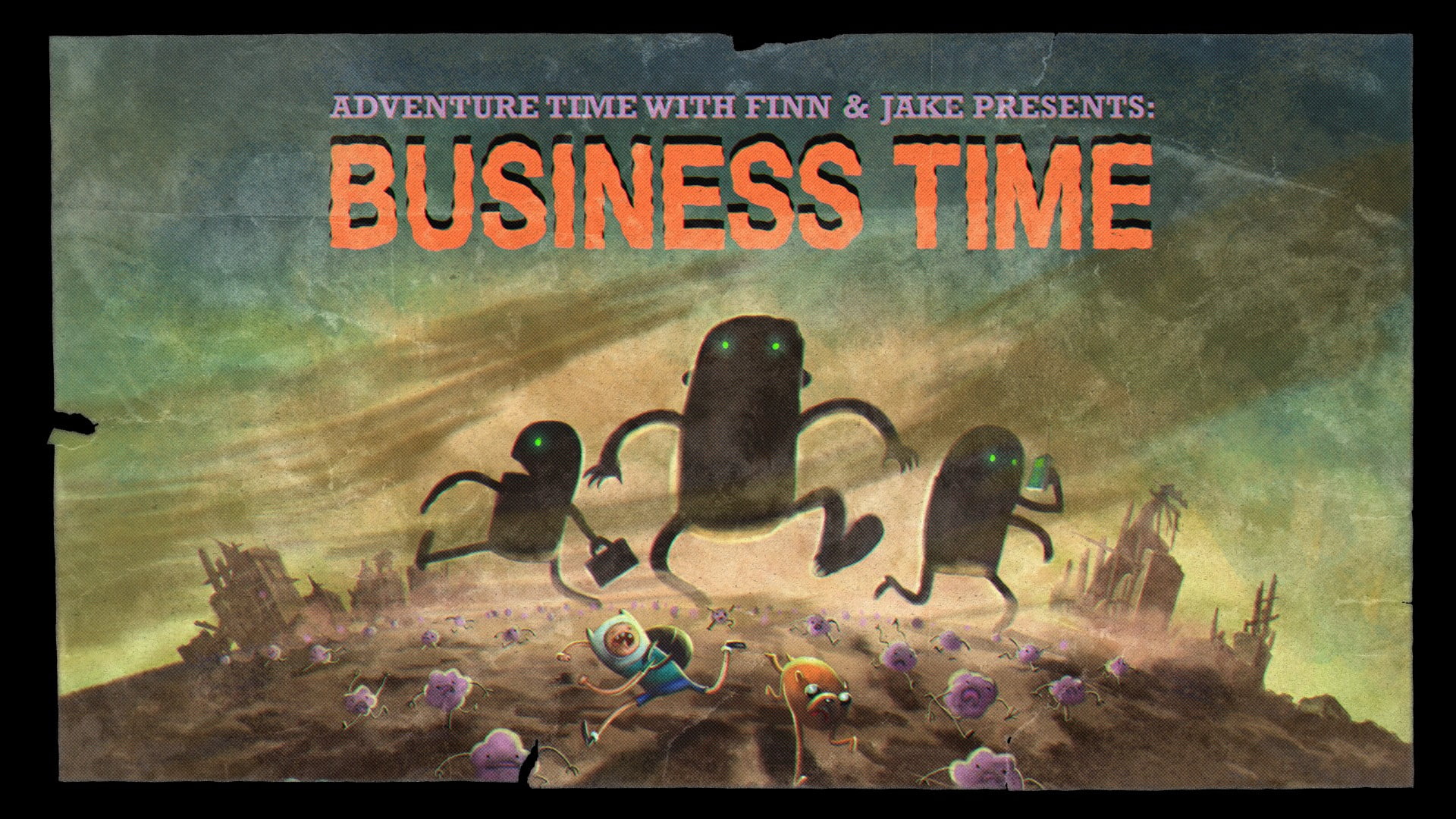 Business time text, Adventure Time, Finn the Human, Jake the Dog