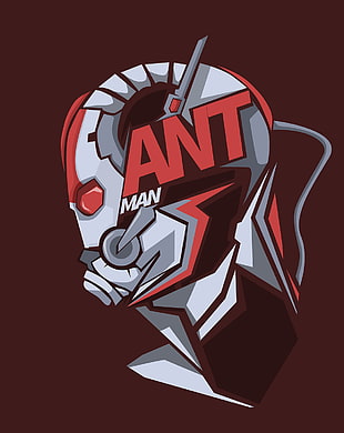 Marvel Antman logo, Ant-Man, Marvel Comics, Marvel Super Heroes, red background