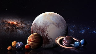 Solar System planets HD wallpaper