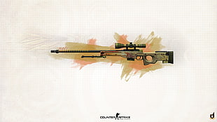Counter Strike game application, Counter-Strike, Counter-Strike: Global Offensive, sniper rifle, Accuracy International AWP HD wallpaper