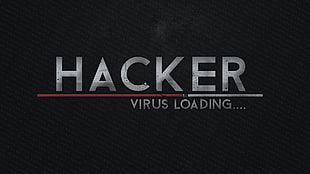 hacker virus loading text, hacking, hackers, computer, typography HD wallpaper