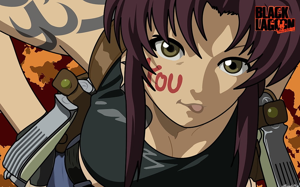 Black Lagoon female anime character HD wallpaper