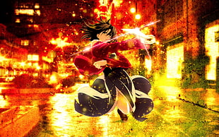 anime digital wallpaper, Type-Moon, Ryougi Shiki, Takeuchi Takashi, anime HD wallpaper