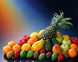 variety of fruits