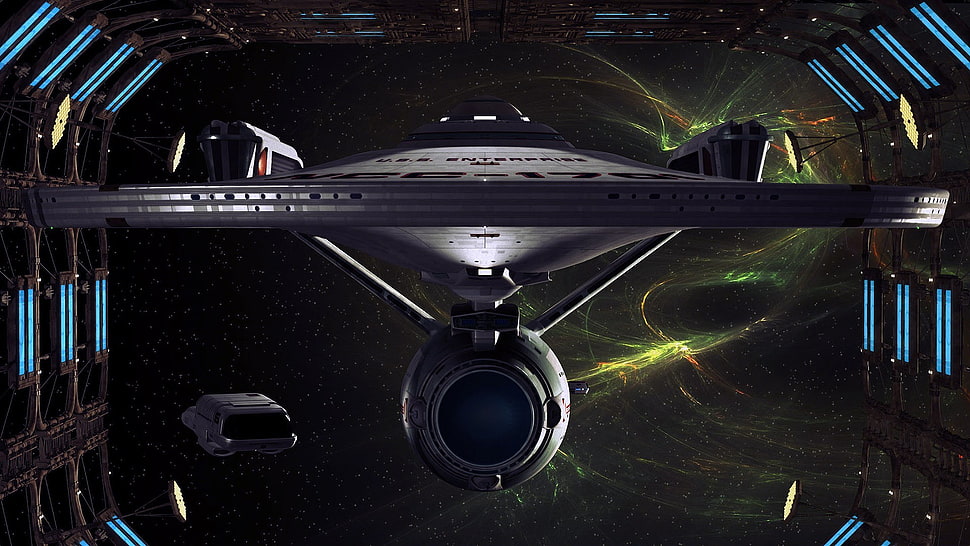 Star Trek Enterprise digital wallpaper, artwork, Star Trek HD wallpaper