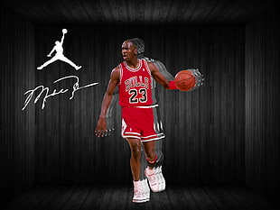 Michael Jordan poster, Michael Jordan, basketball, men HD wallpaper