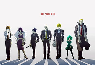 One Punch Man characters, One-Punch Man, Saitama, Genos, Fubuki HD wallpaper