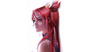 illustration of female character with pink hair, League of Legends, Jinx (League of Legends)