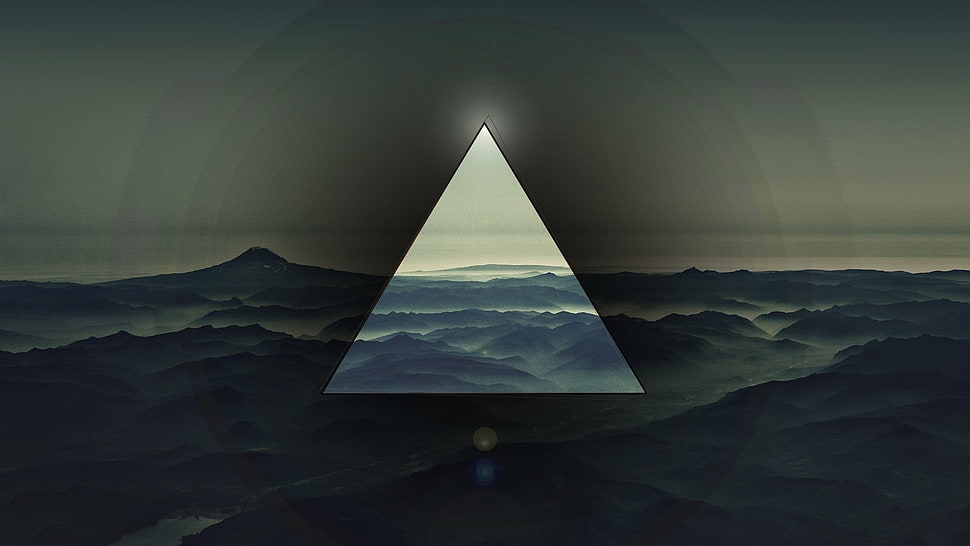 Triangle,  Light,  Dark HD wallpaper