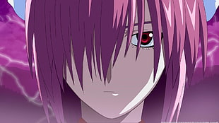 white and pink wooden cabinet, anime, Elfen Lied, Nyu HD wallpaper