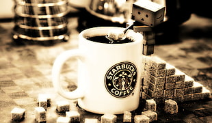 Starbucks Coffee ceramic mug, Danbo, starbucks HD wallpaper