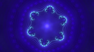 blue and white digital wallpaper