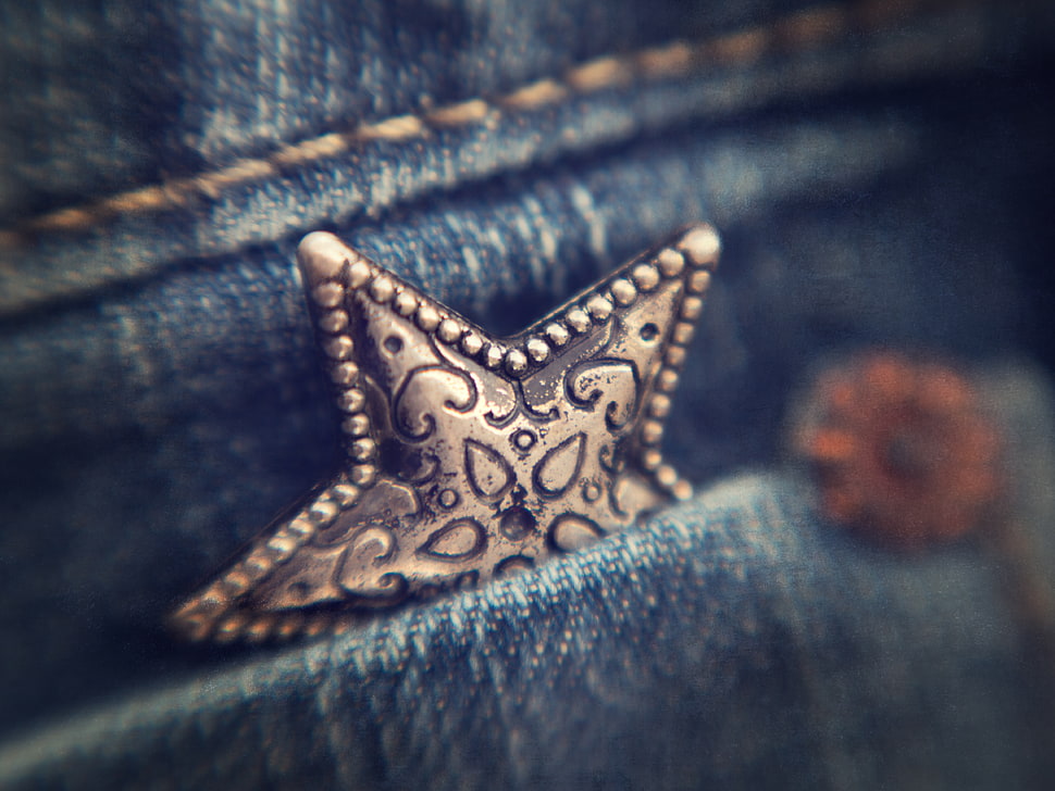 silver star accessory HD wallpaper