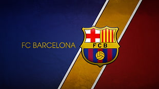 photo of FC Barcelona logo HD wallpaper