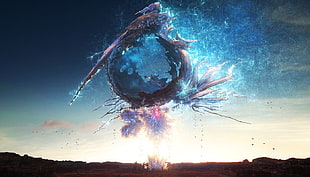 blue and black planet wallpaper, Final Fantasy XIII, Cocoon, Gran Pulse, video games HD wallpaper