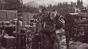 man wear robot armor photo, Fallout 4, Fallout