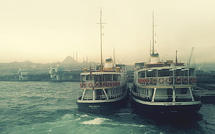 two white ships, Istanbul HD wallpaper