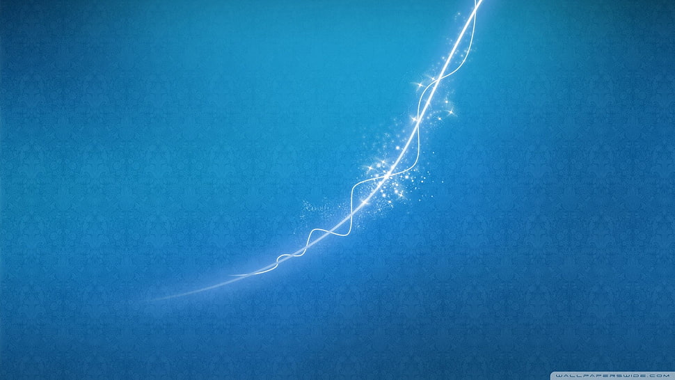 white and blue lightning artwork, abstract HD wallpaper
