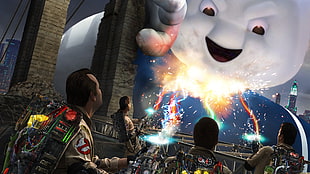 Ghostbuster movie stills, Ghostbusters, video games, Stay Puft Marshmallow Man