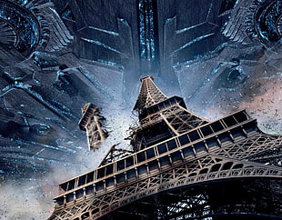 Eiffel Tower digital wallpaper