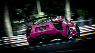 pink Lexus LFA