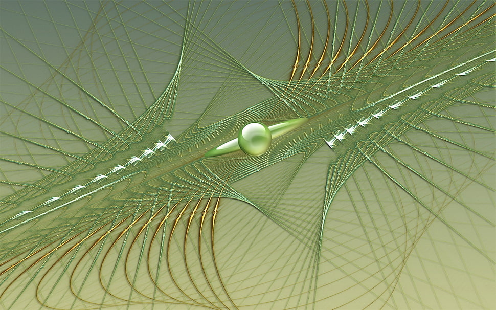 green 3D wallpaper HD wallpaper