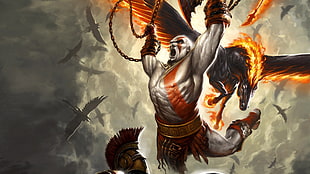 God of War Kratos wallpaper, video games, Kratos, God of War, God of War III HD wallpaper