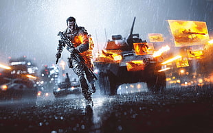 Call of Duty digital wallpaper, Battlefield Hardline, video games, war, soldier