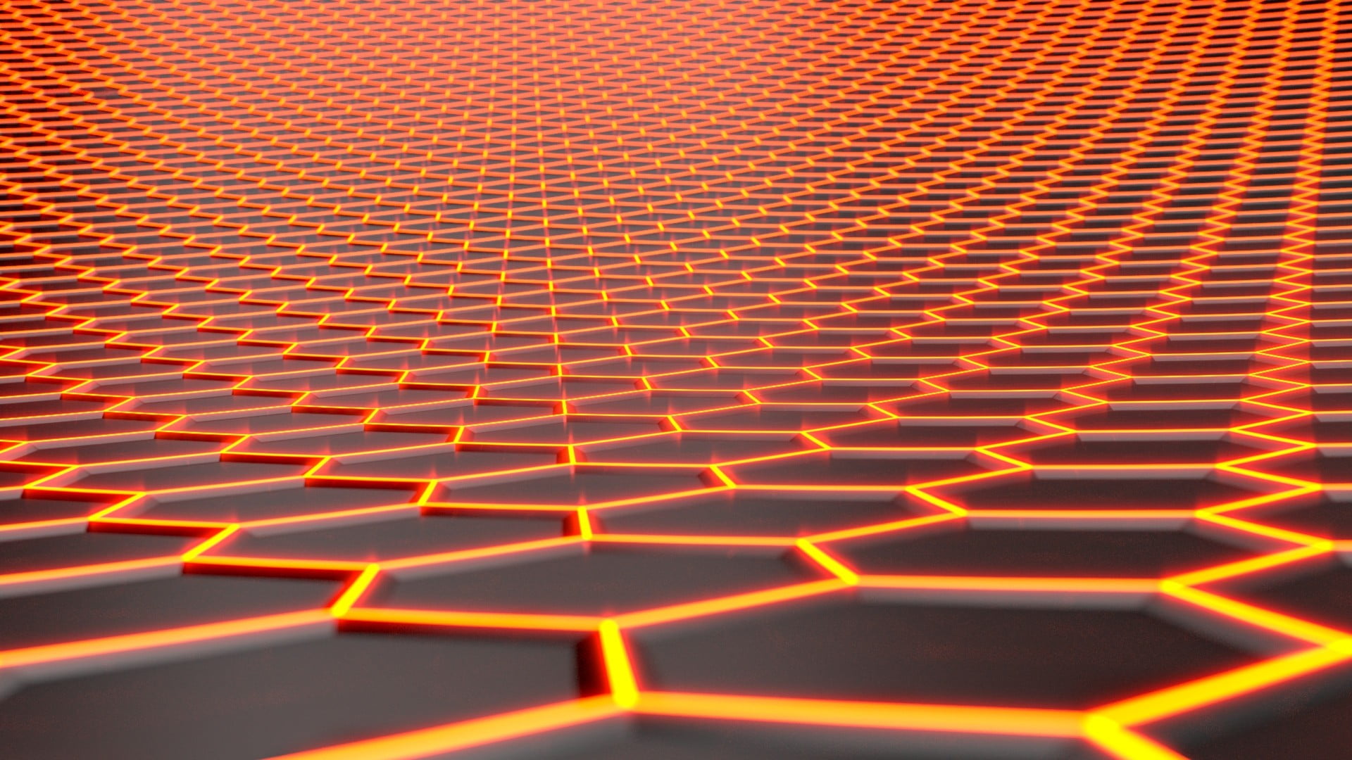 orange and gray 3D wallpaper