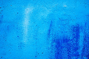 blue concrete surface, Paint, Wall, Blue