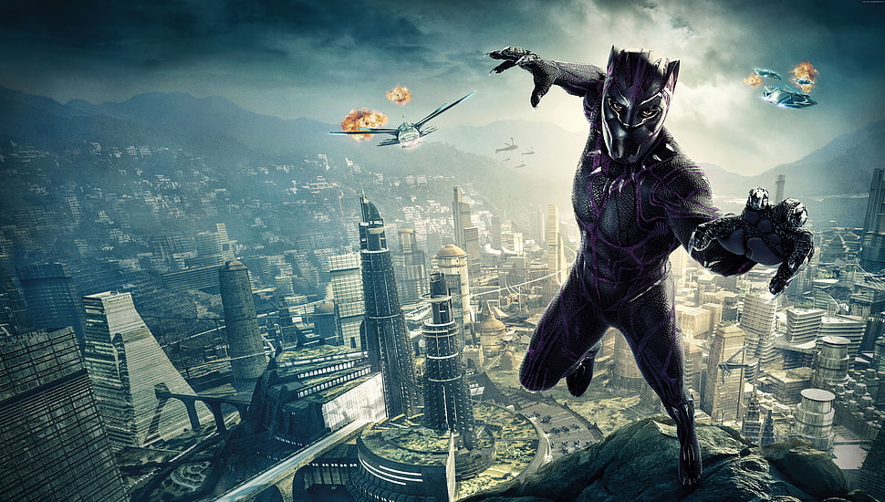 Black Panther, poster, 8k HD wallpaper