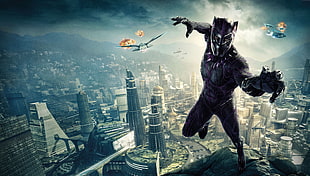 Black Panther, poster, 8k HD wallpaper