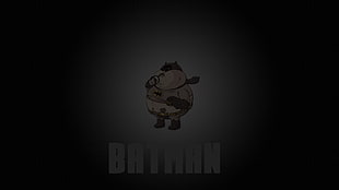 fat Batman poster, Batman, simple background, simple, minimalism