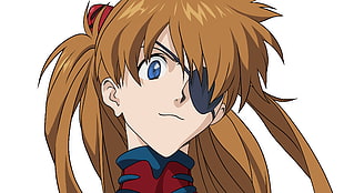 brown haired girl with eye patch anime character