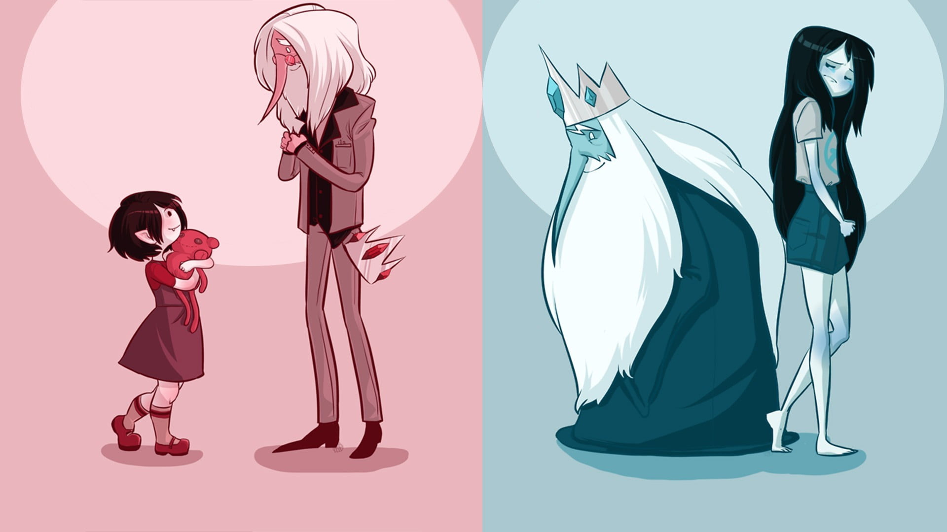 Adventure Time Snow King And Vampire Illustration Adventure Time