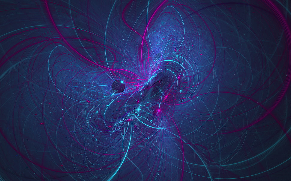 purple and blue abstract painting, fractal, digital art, abstract HD wallpaper