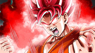 Goku from Dragonball, Dragon Ball Super, Son Goku, Super Saiyan God, Dragon Ball HD wallpaper