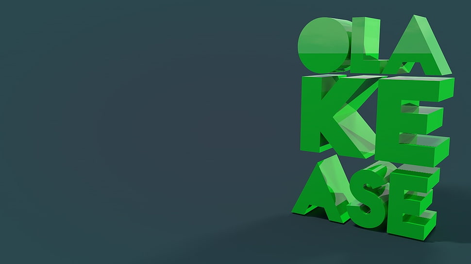 Olakease text, minimalism HD wallpaper