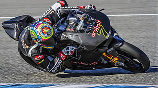 black and yellow sports bike, Ducati, motorcycle, race motorclyes, sports HD wallpaper