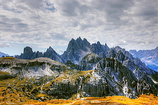 landscape photography of mountain range HD wallpaper