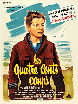 Les Quatre Cents Coups poster, Film posters, Les quatre cents coups, François Truffaut, movie poster HD wallpaper