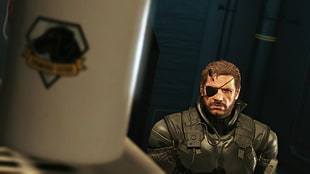 game character illustration, Metal Gear Solid V: The Phantom Pain, Big Boss, Metal Gear Solid  HD wallpaper