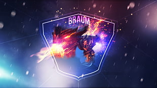 Braum digital wallpaper, League of Legends, braum