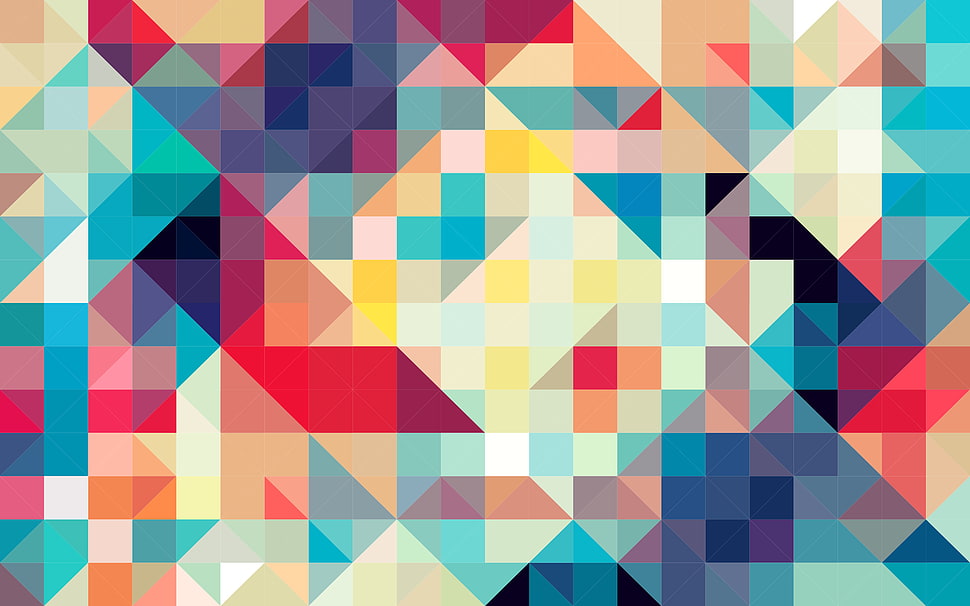 red and blue graphics wallpaper HD wallpaper