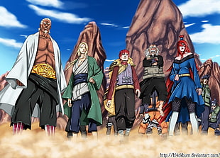 Naruto digital wallpaper, Naruto Shippuuden, Tsunade, Gaara, Hokage HD wallpaper