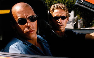 Vin Diesel as Dominic Toretto and Paul Walker as Brian O'Conner, Paul Walker, Vin Diesel, Fast and Furious