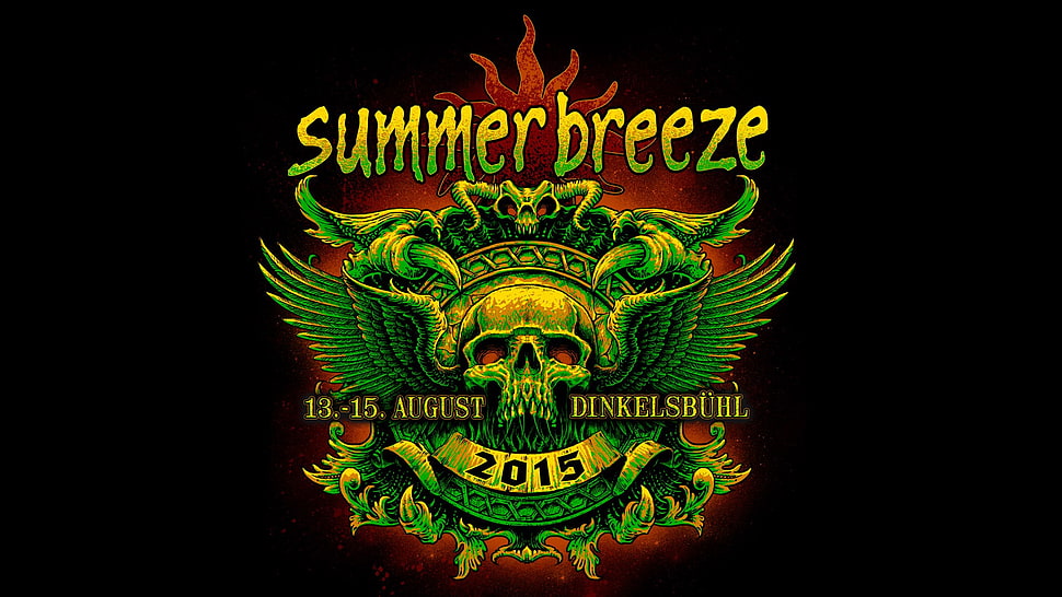 2015 Summer Breeze advertisement, Summer Breeze, heavy metal, festivals HD wallpaper