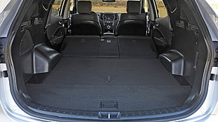 black car interior, Hyundai Santa Fe, car HD wallpaper
